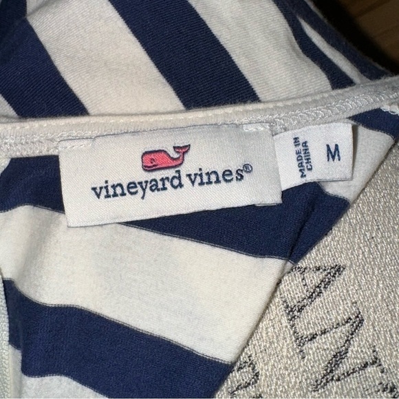 Vineyard Vines Blue and White Striped Dress Women’s Size Medium - Picture 10 of 11